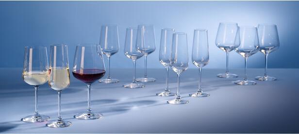 Actual product image Villeroy & Boch Set 12pcs Ovid (12 Glasses, Champagne glasses, Red wine glasses, White wine glasses)