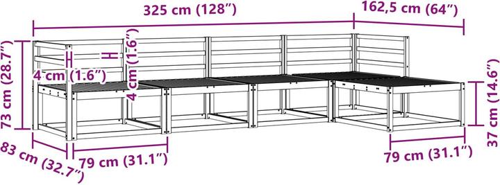 Produktbild vidaXL Gartenmöbel
