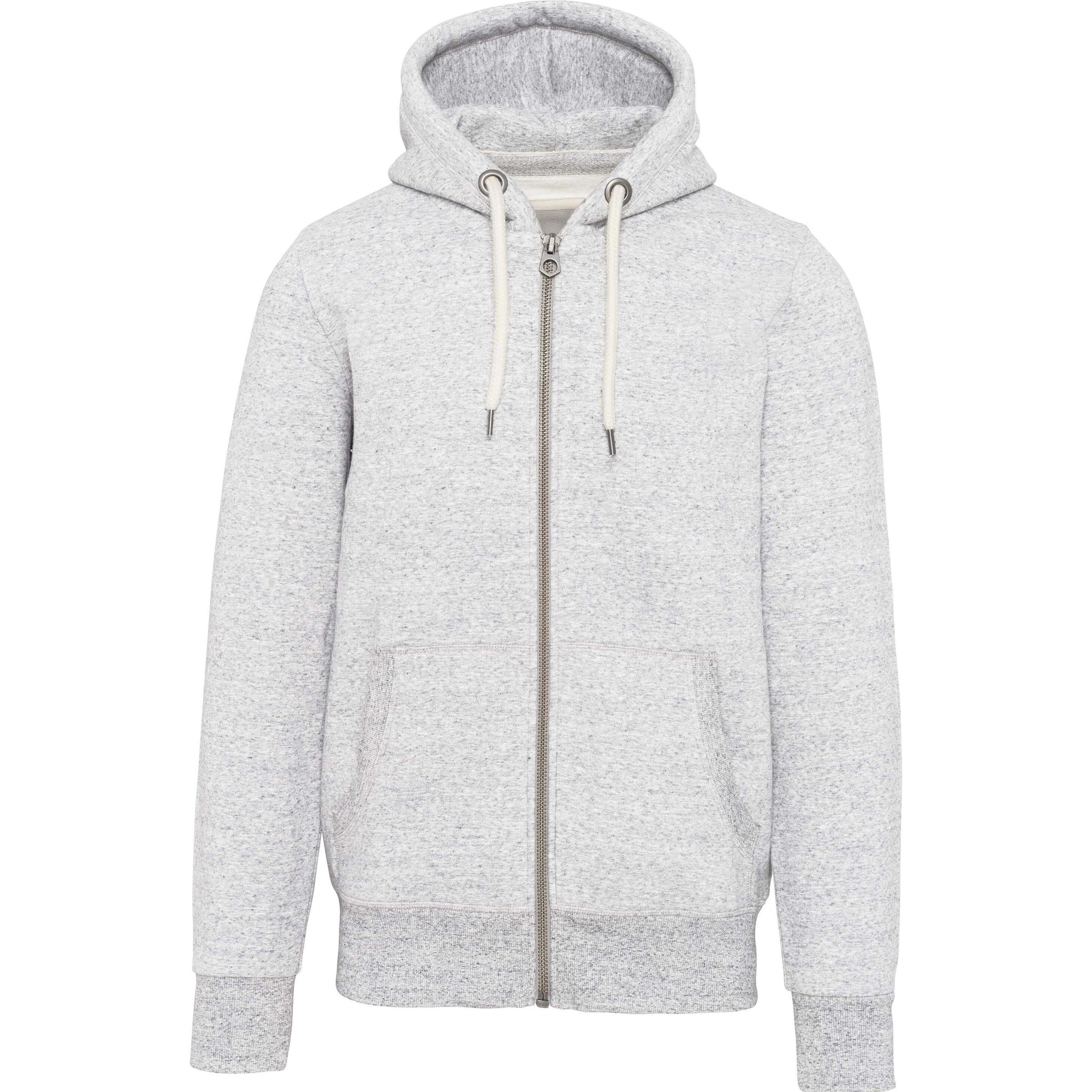 Kariban, Herren, Pullover, Vintage, Grau, (S)