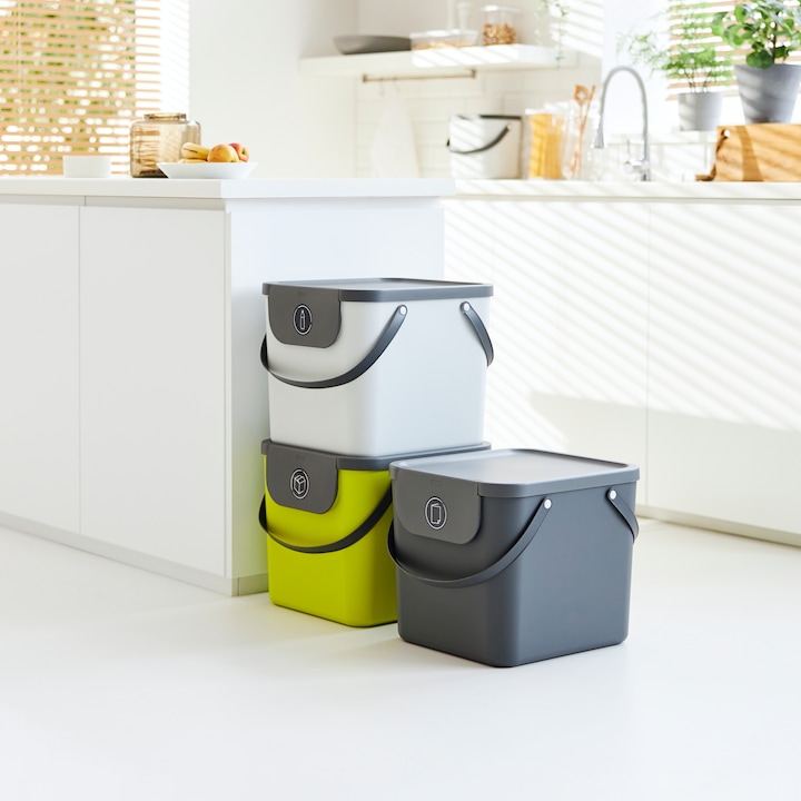 Image du produit Rotho Seau de recyclage Albula 40 l, blanc (40 l)