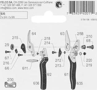Actual product image Felco Lame de rechange