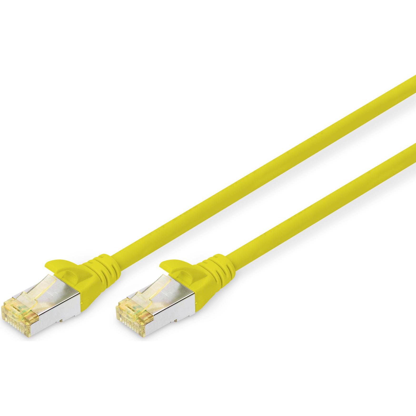 Digitus CAT6A S-FTP Patchk.,3m, Gelb (S/FTP, CAT6a, 3 m), Netzwerkkabel