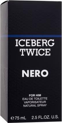 Actual product image Iceberg Twice Nero For Him Eau De Toilette 75 Ml (Eau de toilette, 75 ml)