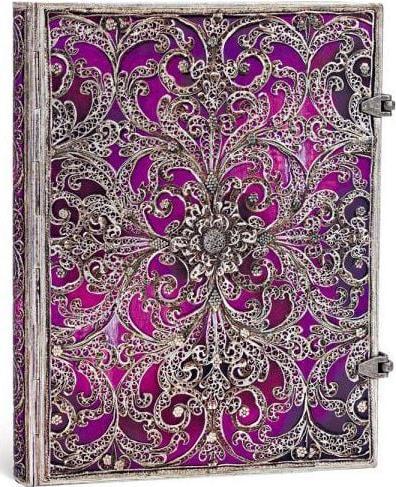 Image du produit Paperblanks Aubergine (180 x 230 mm, À rayures, Couverture rigide)