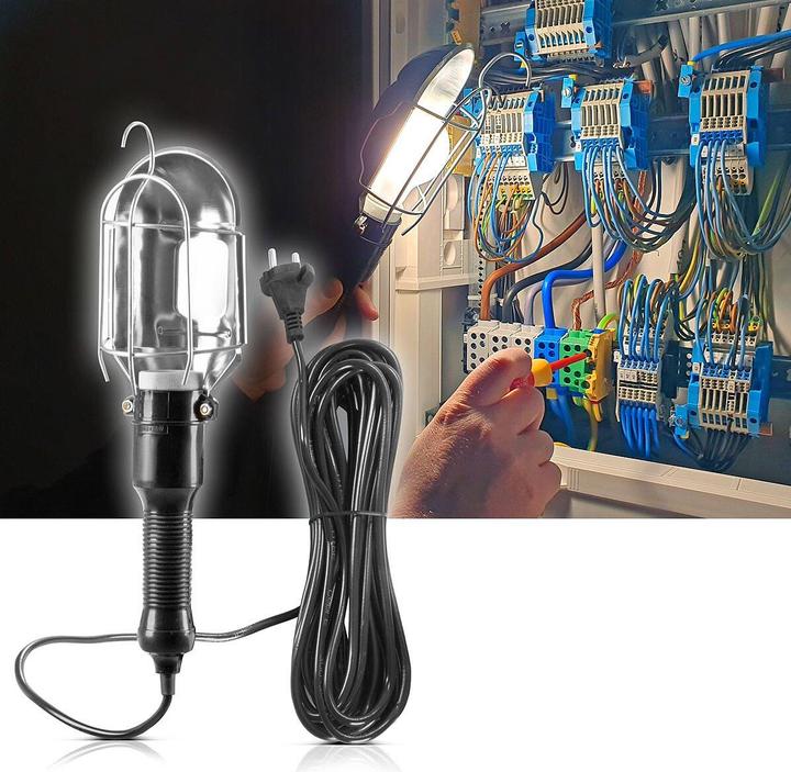 Actual product image Stahlwerk Work light with E27 socket up to max. 60W with 10 m cable