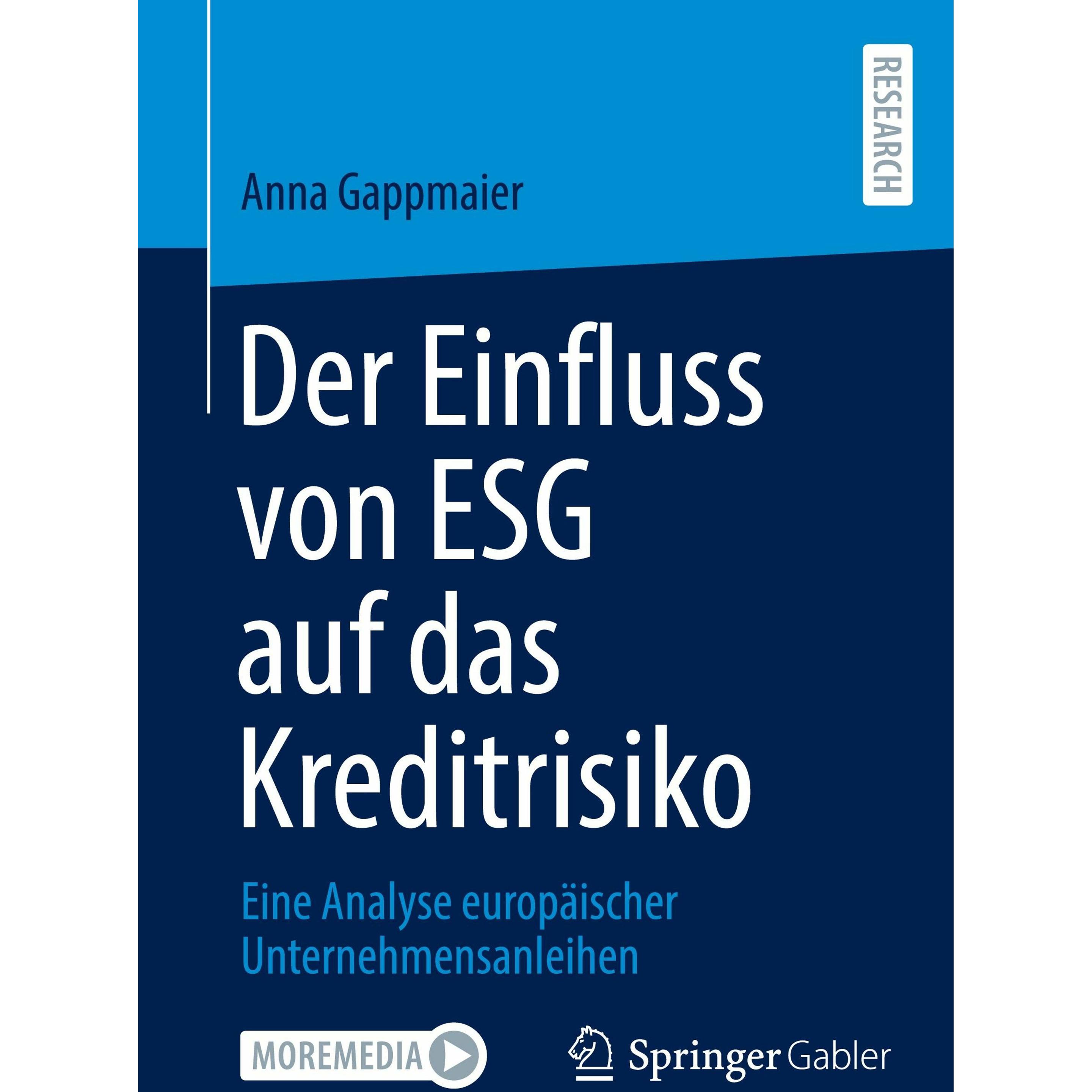 Thumbnail - Der Einfluss von ESG auf das Kreditrisiko, Fachbücher von Anna Gappmaier