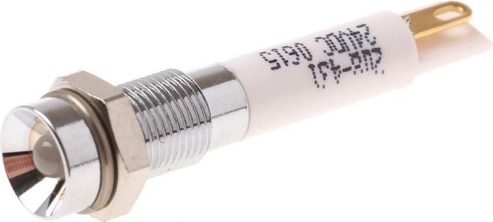 Produktbild RS PRO LED versenkt 6mm chrom 24VDC rot/grün