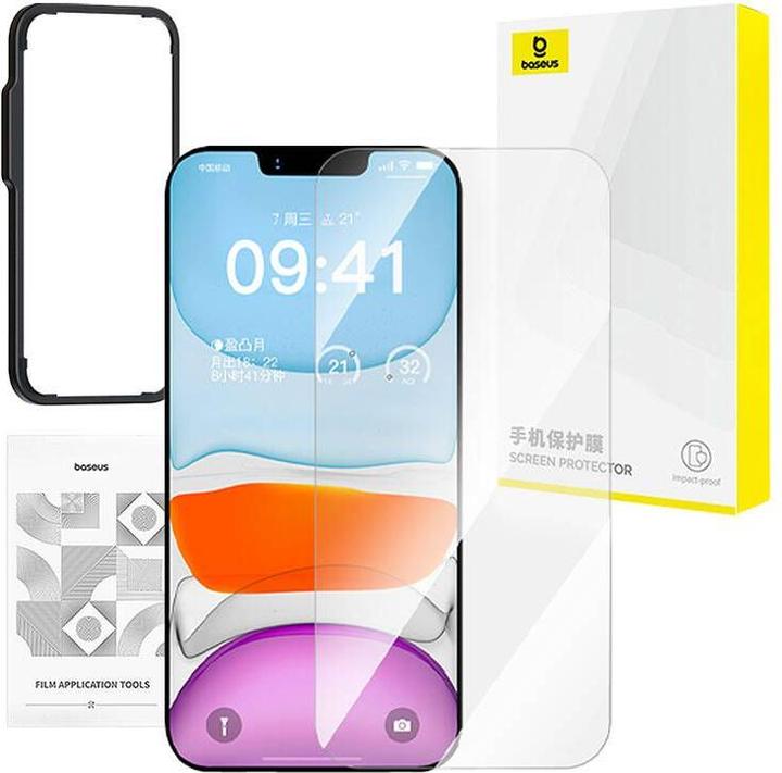 Actual product image Baseus privacy tempered glass Superior HD for iP 11Pro Max/XS Max +cleaning kit and EasyStick (1 Piece, Apple iPhone 11 Pro Max)