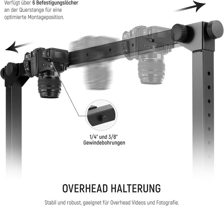 Actual product image Neewer ST200 Overhead Table Top Mount Stand (Further accessories)