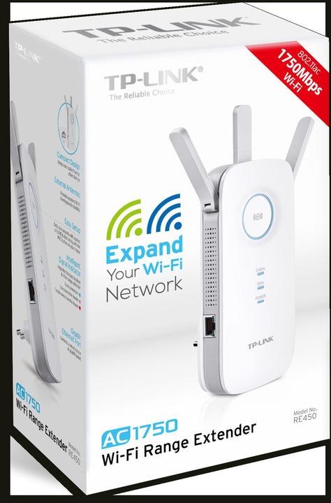 Produktbild TP-Link WLAN-Repeater RE450 (1300 Mbit/s, 450 Mbit/s)