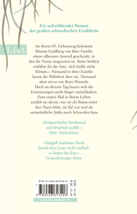 Immagine prodotto Ich heisse nicht Miriam (Tedesco, Majgull Axelsson, 2017)