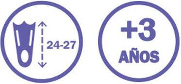 Produktbild Bestway Tauchset Blaue Maske, Flossen, Schlauch 25039