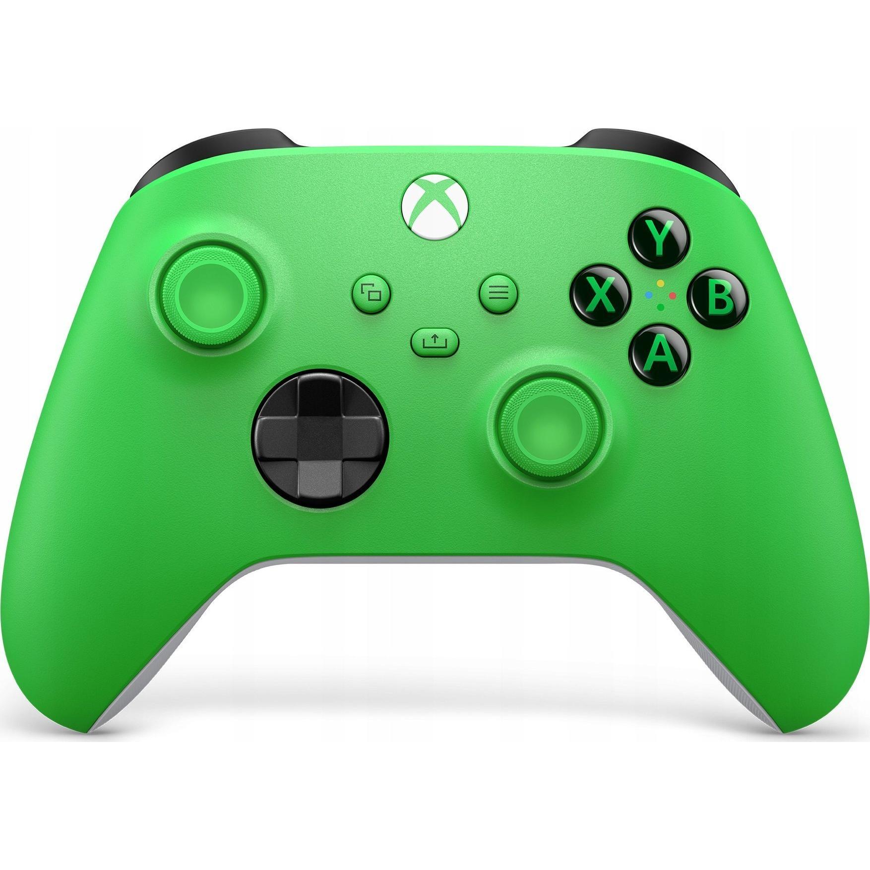 Microsoft Controller wireless Xbox (Xbox Series X, PC, Android, iOS, Xbox Serie S, Xbox One S, Xbox One X), Controller gaming, Bianco, Nero, Verde