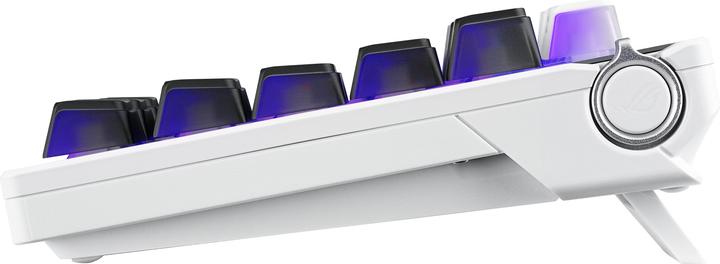 Actual product image ASUS Teclado ROG Azoth X 75% RGB White (US, Cable, Wireless)