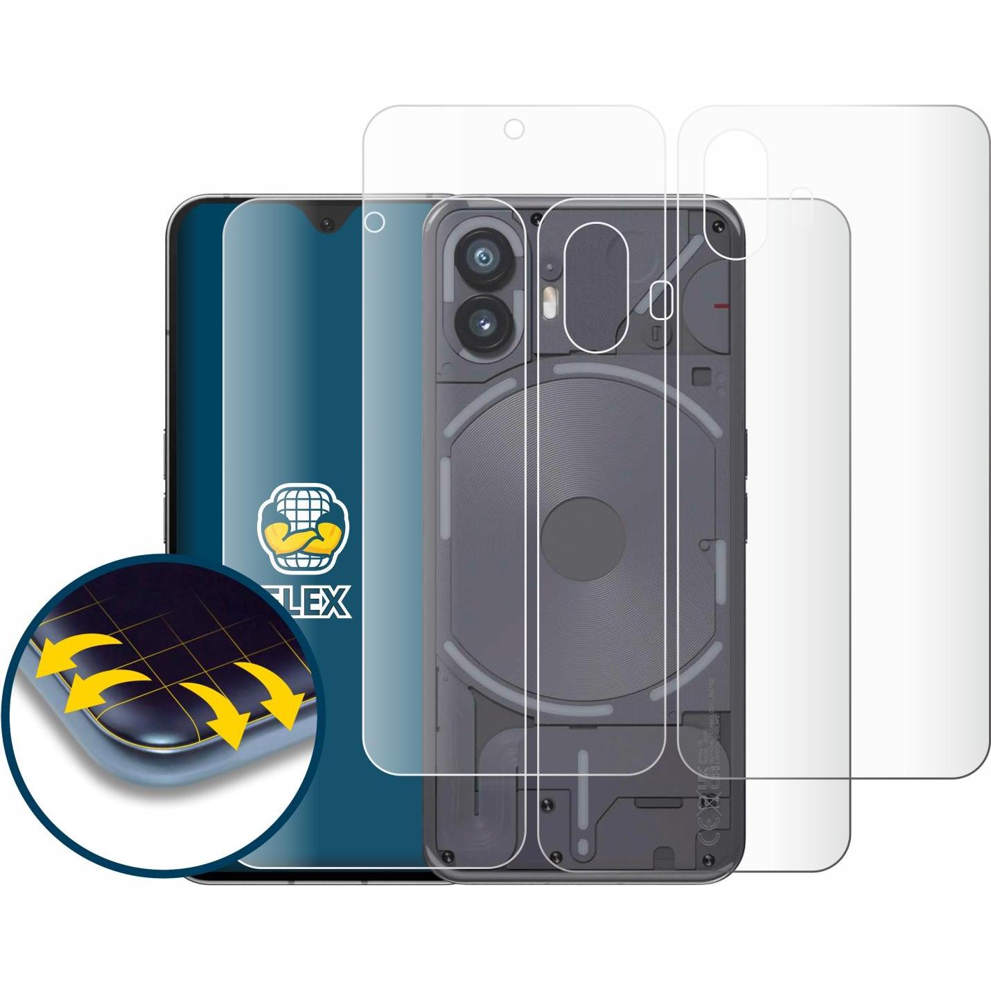 Thumbnail - BROTECT Full-Cover Displayschutz (2 Stück, Nothing Phone (2)), Smartphone Schutzfolie, Transparent