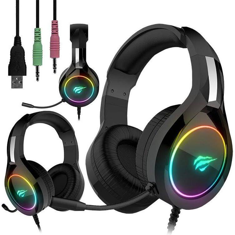 Thumbnail - Havit Gamenote HV-H2232D (Kabelgebunden), Gaming Headset, Schwarz