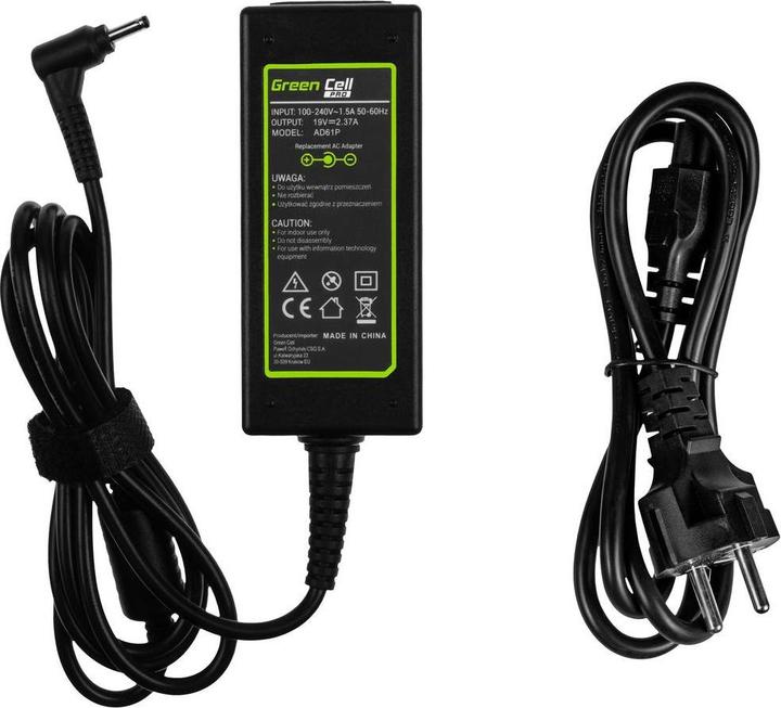 Produktbild GreenCell PRO Charger for Asus ZenBook Chromebook - 19V - 2.37A - 45W (45 W)