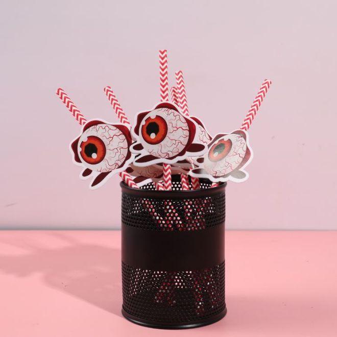 Immagine prodotto MU Style Cannucce di carta di Halloween della serie Spooky (24 pezzi) (24 x)