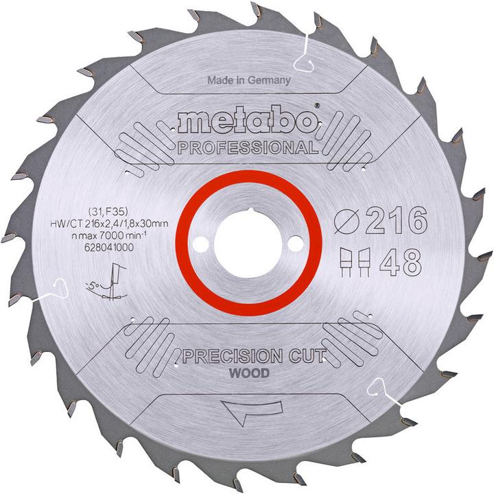 Immagine prodotto Metabo Lama per sega circolare HW/CT 216x30, 48 WZ