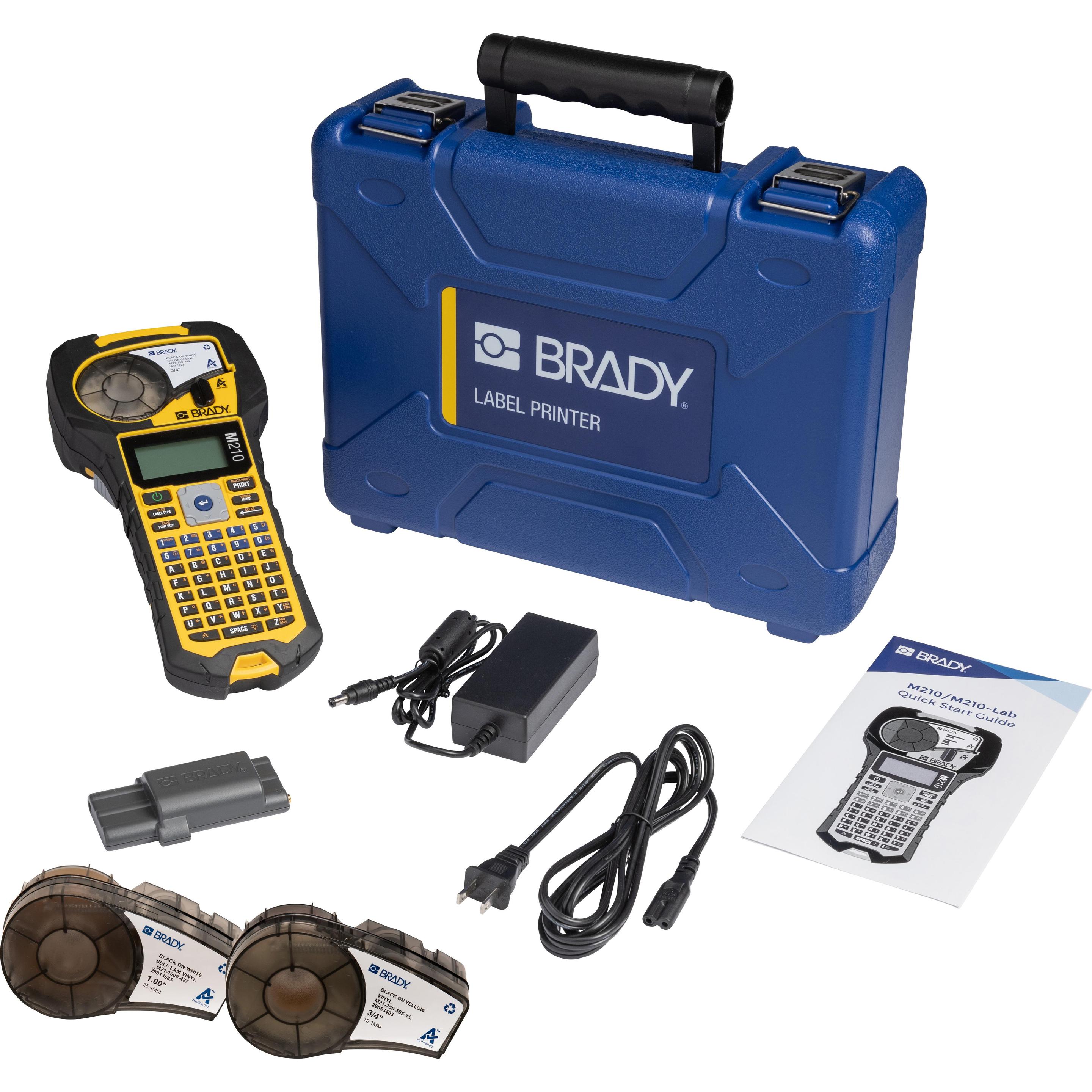 Brady M210-Elec-KIT US, dispositivo mobile per etichettatura, stampa continua e di etichette, tastiera, Etichettatrice