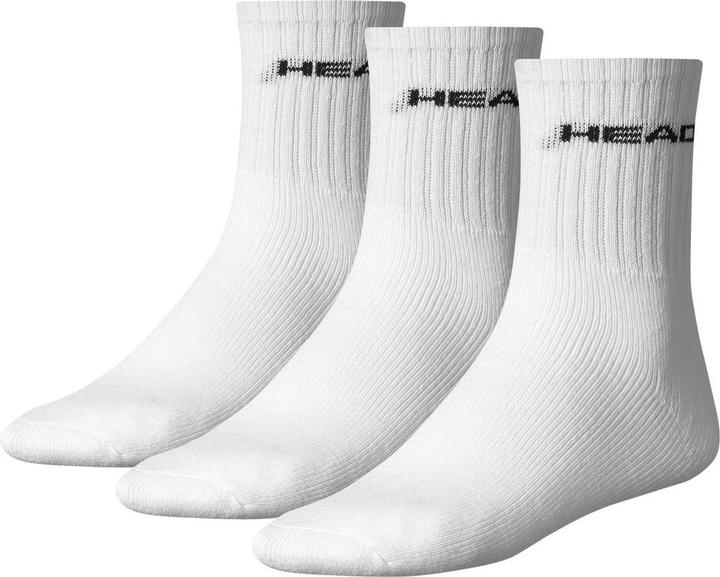 Produktbild Head Socks Tennis Club Short Crew White (3x) (39 - 42)