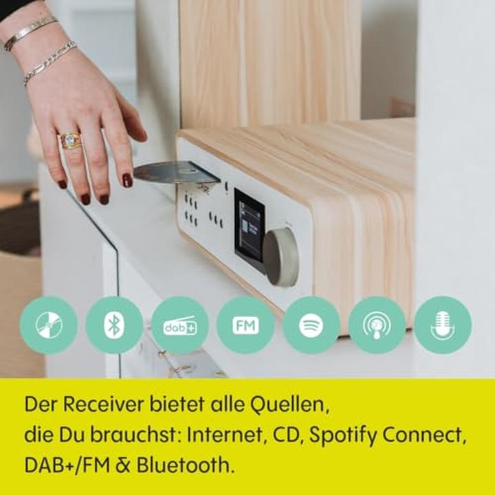 Actual product image Pure Classic Stereo (Bluetooth, Wi-Fi, CD player, Spotify Connect, 2x 50 W)