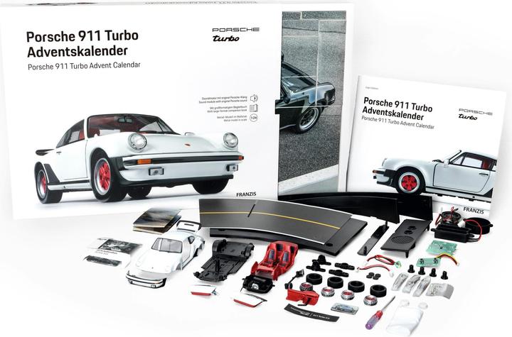 Immagine prodotto Porsche 911 Turbo Adventskalender 1:24 Grand-Prix-Weiss