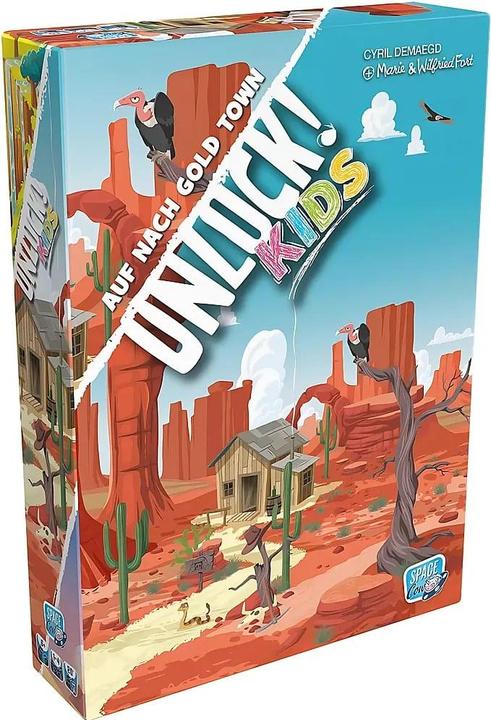 Immagine prodotto Asmodée SCOD0116 - Sblocca! Kids: Off to Gold Town, puzzle game, per 1-4 giocatori, da 6 anni (EN) (Tedesco, 1 - 4 Giocatori)