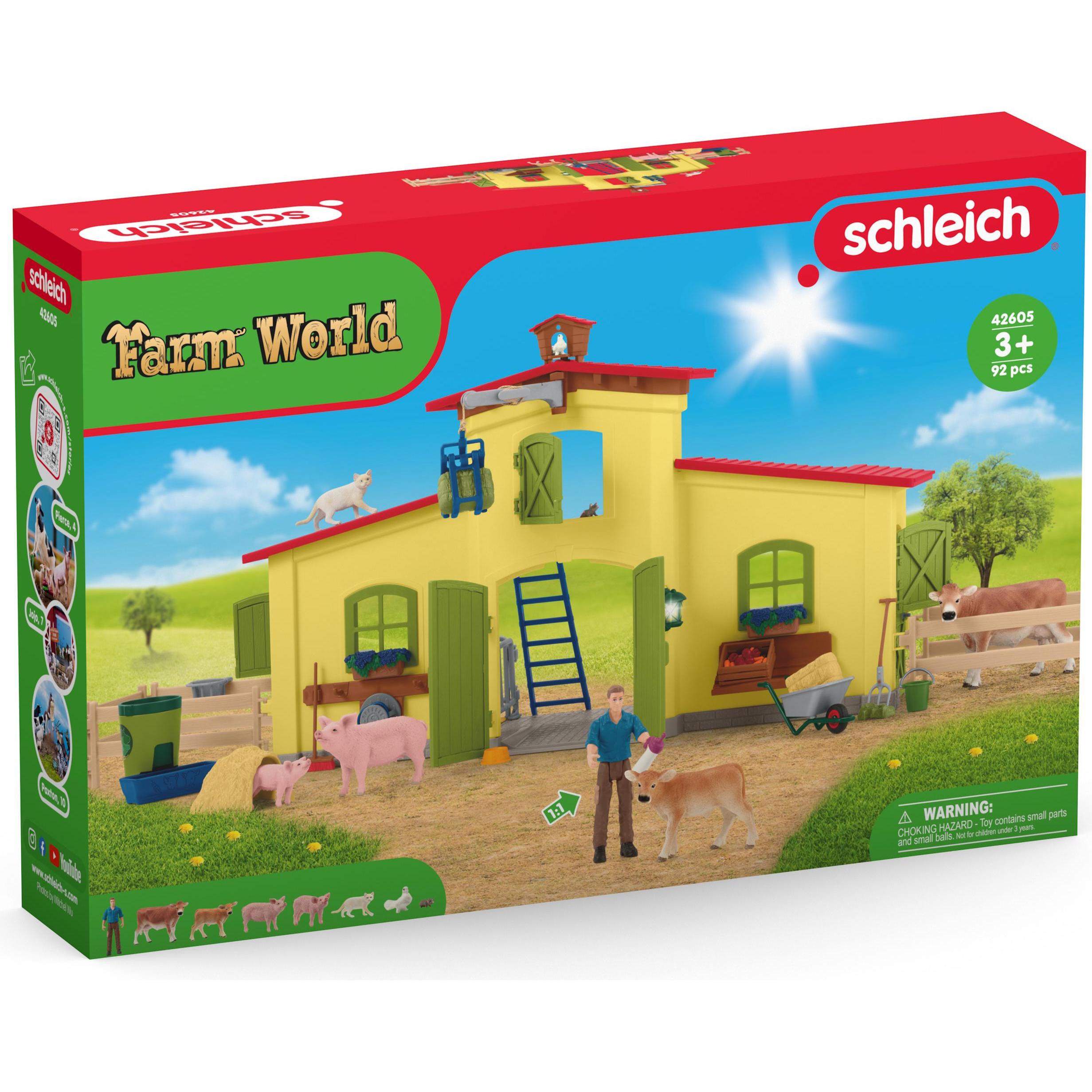 Thumbnail - Schleich Farm World Grosser Stall mit Tieren und Zubehör
