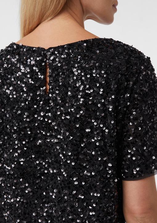 Immagine prodotto Comma Bluse Elegantes Shirt mit Allover-Pailletten (32)