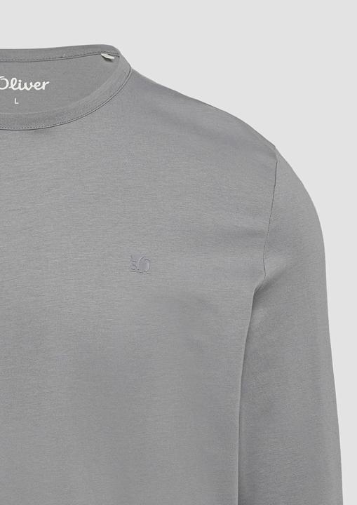 Actual product image S.Oliver T-Shirt Softes Longsleeve aus Jersey mit Logo-Detail (3XL)