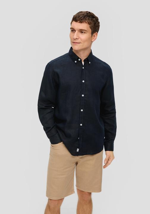 Image du produit s.Oliver Hemd Leinenhemd mit Button-Down-Kragen (XL)
