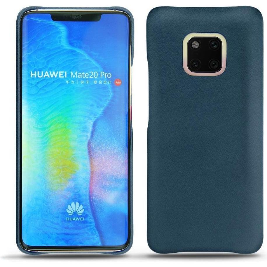 Noreve Lederschutzhülle (Huawei Mate 20 Pro), Smartphone Hülle, Blau