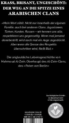 Immagine prodotto Der Pate von Berlin (Tedesco, Mahmoud Al-Zein, 2020)