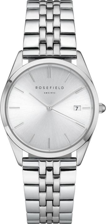 Rosefield De Aas Zilver Zonnestraal (Analoog horloge, 33 mm)