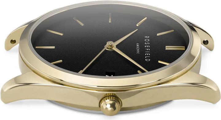 Productafbeelding Rosefield De Aas Zwart Goud (Analoog horloge, 33 mm)
