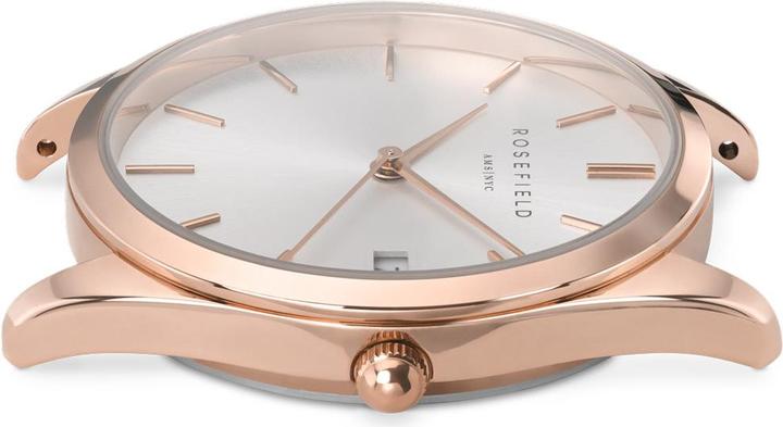 Productafbeelding Rosefield De Aas Zilver Sunray Zilver Roségoud (Analoog horloge, 33 mm)