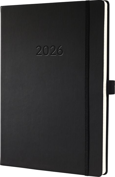 Sigel Wochenkalender 2026 C2618 1W/2S schwarz 31.5x22.5cm