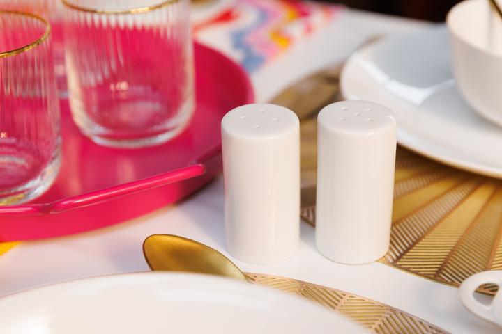 Immagine prodotto Mikasa Porta sale e pepe in porcellana Chalk, 8 cm, bianco (Sale, Pepe)