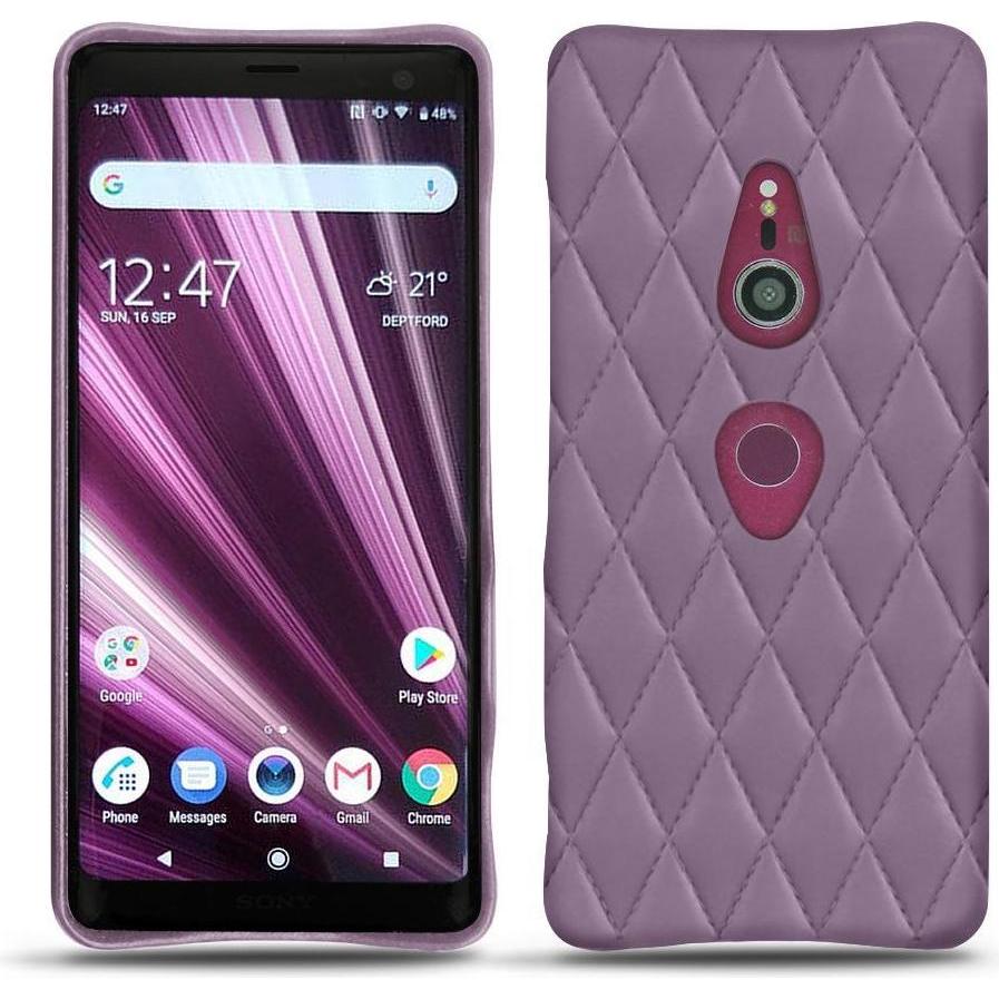 Noreve Lederschutzhülle (Sony Xperia XZ3), Smartphone Hülle, Violett