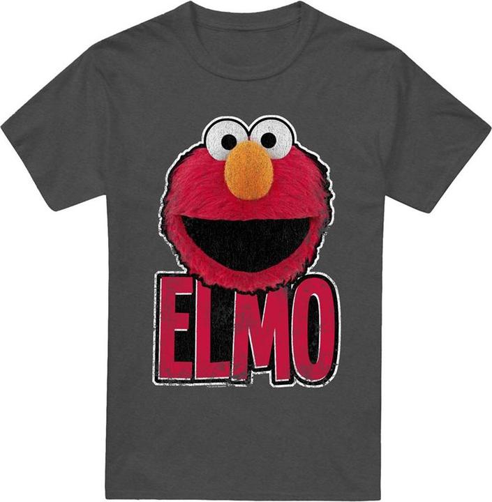 Image du produit - T-shirt motif Elmo motif/style Sourire - Adulte (XXL)