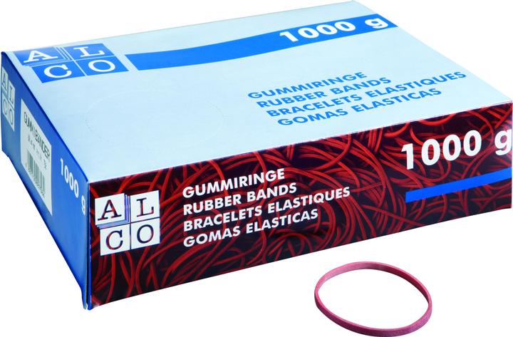 Immagine prodotto Alco Anello di gomma 100 mm rosso 1.000 g/confezione. (1 pz.)