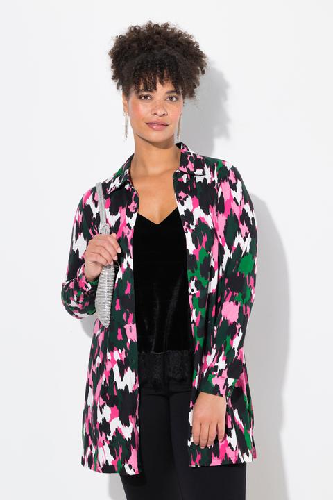 Actual product image Miamoda Jerseybluse, A-Linie, Muster, Langarm (46)