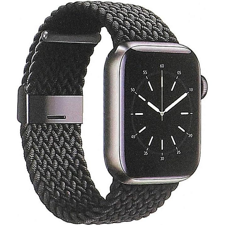 Carl GEAR Cinturino intrecciato NERO (Nylon), Cinturini per orologi, Nero