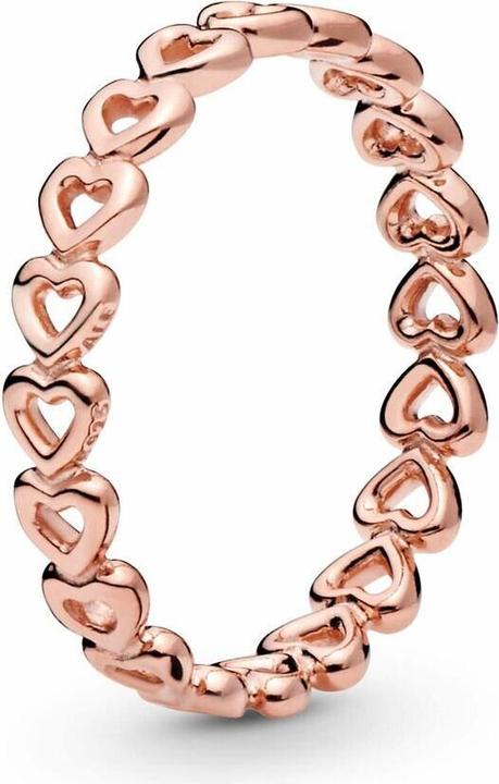 Produktbild Pandora Gereihte Herzen Ring (56)