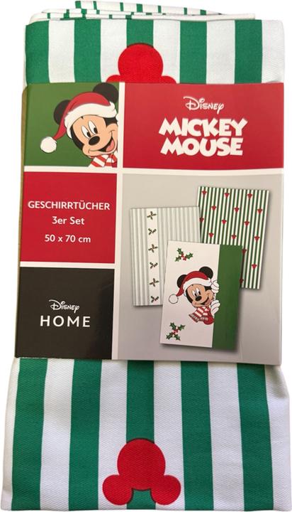 Disney Geschirrtücher "Micky Mouse" 3-er Set (50 x 70 cm)