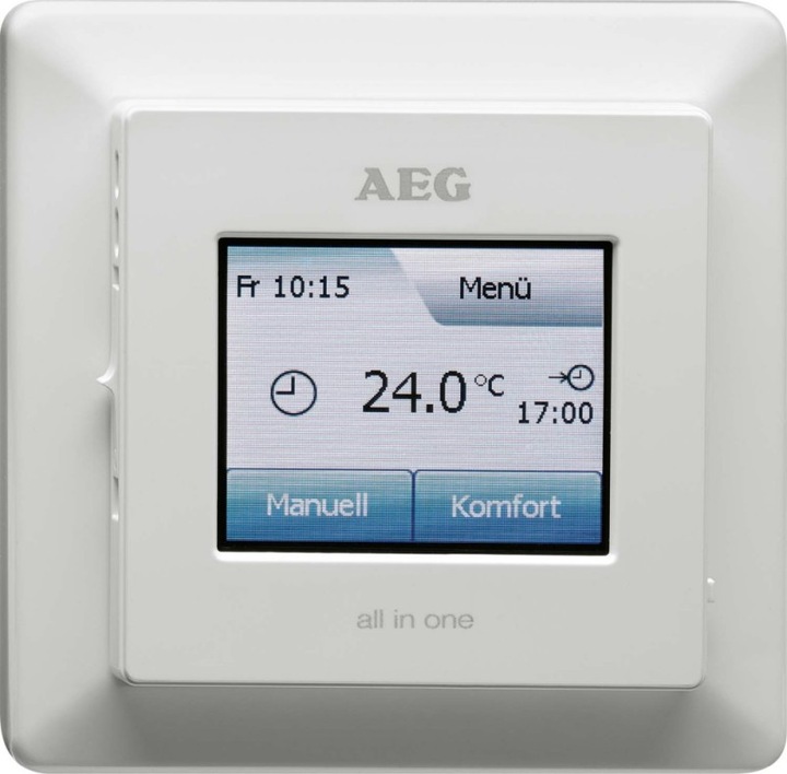 Produktbild AEG Haustechnik FRTD 903 TC Fussboden- und Raumtemperaturregler, Touchscreen mit Farbdisplay, Wochenprogramme