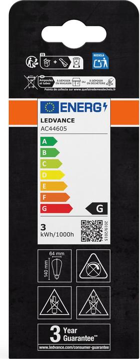 Produktbild Ledvance LED-Lampe (E27, 2.20 W, 120 lm, 1 x, G)