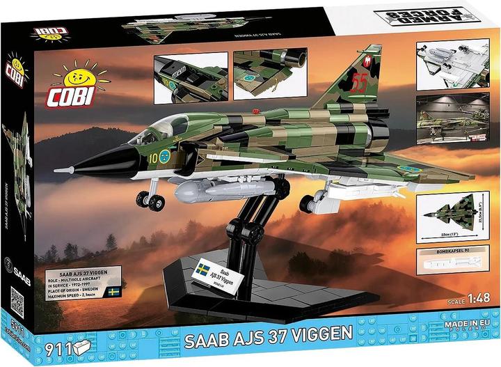 Actual product image Cobi Kampfjet SAAB AJS 37 Viggen - Klemmbausteine