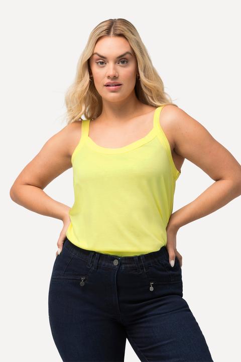 Immagine prodotto Ulla Popken Top smanicato con modal, scollo rotondo e spalline sottili (62)